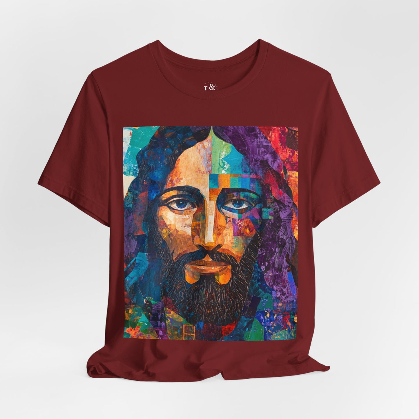 PORTRAIT OF JESUS ABSTRACT- Christian Unisex T-shirt