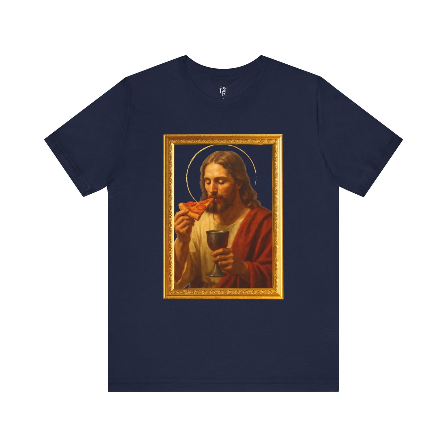 PIZZA AND WINE JESUS- Faith T-Shirt