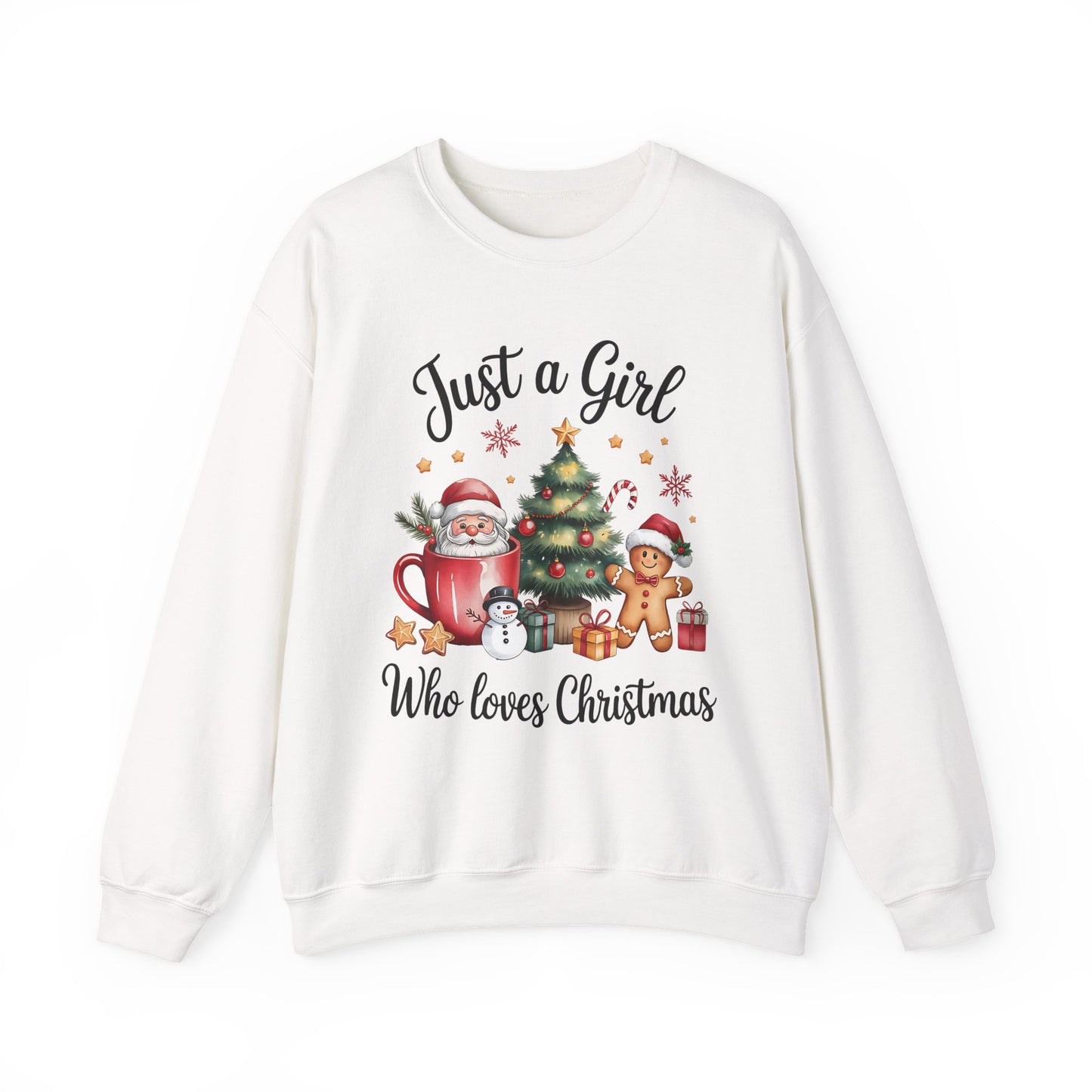 JUSTA GIRLS WHO LOVES CHRISTMAS - Christian Unisex Sweater