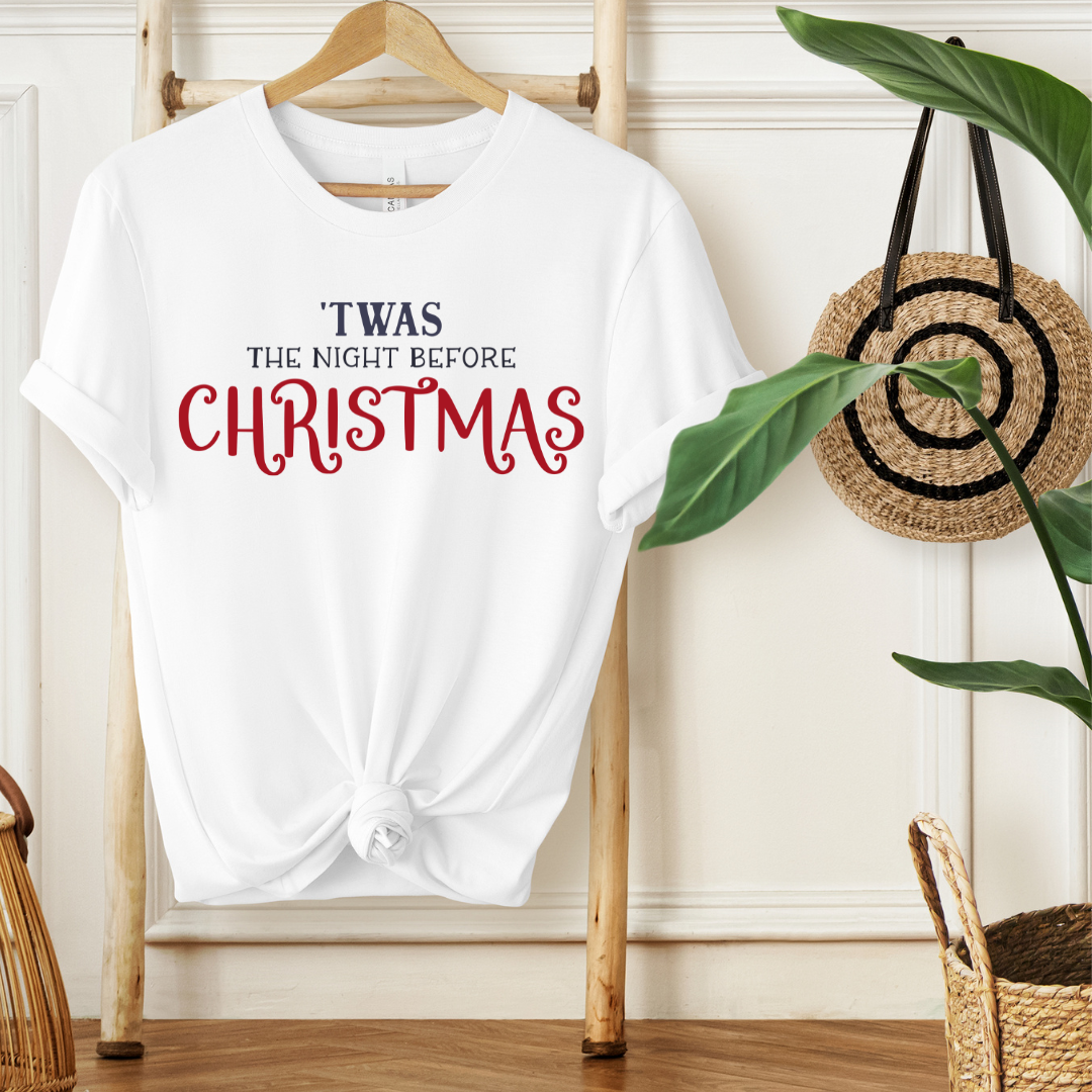 TWAS THE NIGHT BEFORE CHRISTMAS - Christian Unisex T-shirt