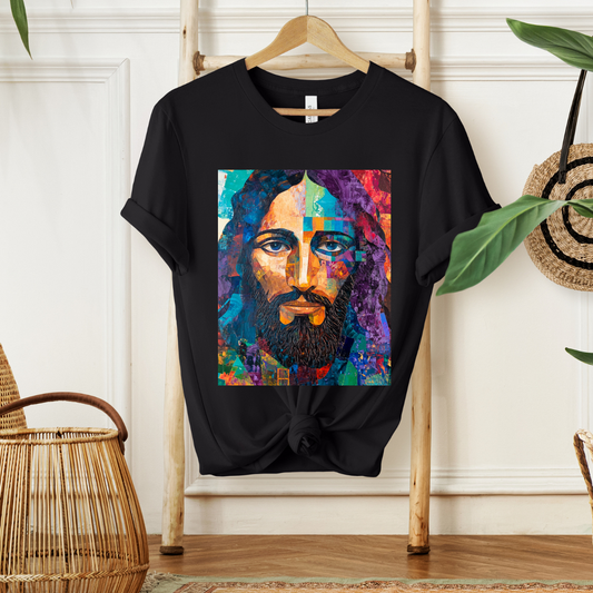 PORTRAIT OF JESUS ABSTRACT- Christian Unisex T-shirt