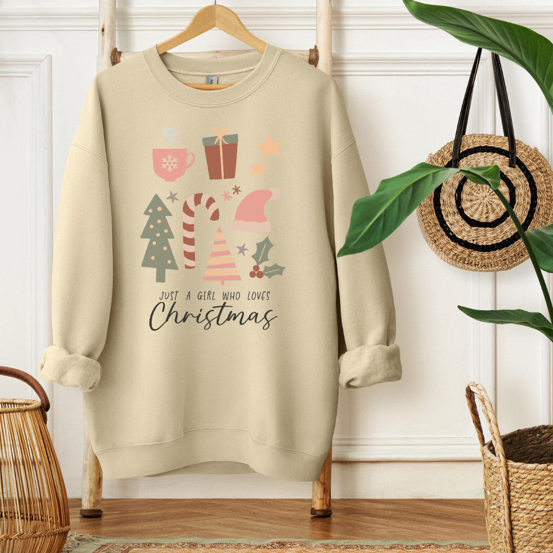 JUST A GIRL WHO LOVES CHRISTMAS - Christian Unisex Sweater