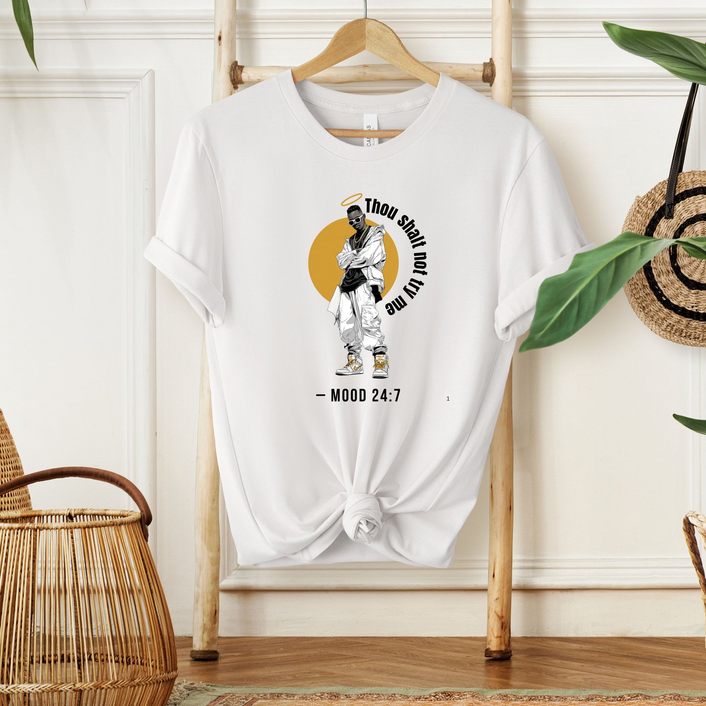 THOU SHALT NOT TRY ME, MOOD 24:7 - Christian Unisex T-shirt