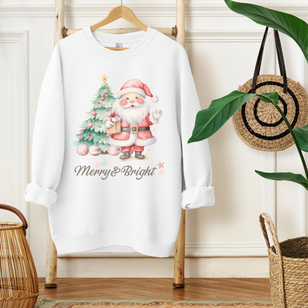 MERRY AND BRIGHT - Christian Unisex Sweater