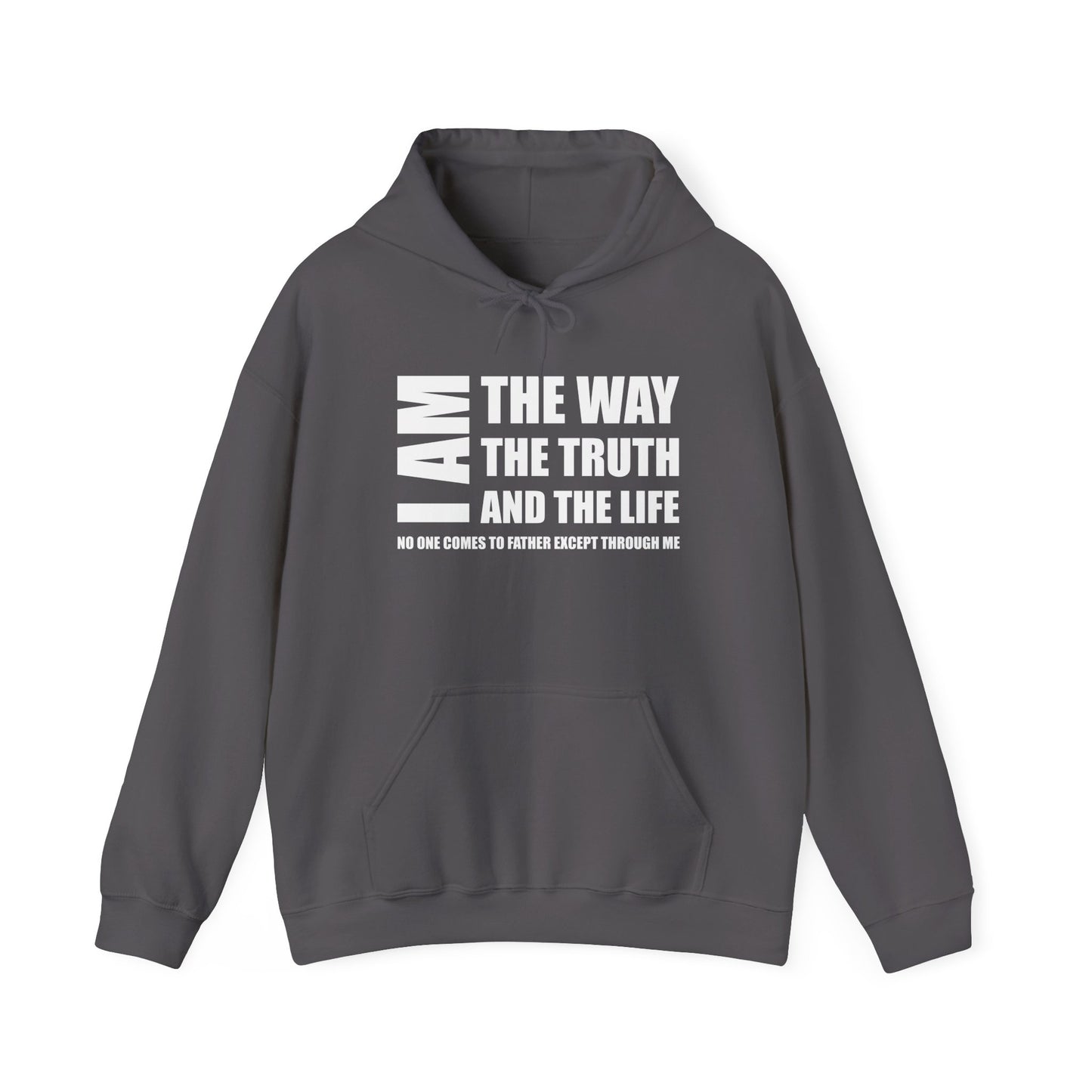 I AM THE WAY THE TRUTH AND THE LIFE NO ONE COMES TO FATHER EXCEPT THROUGH ME - Faith Cozy Hoodie