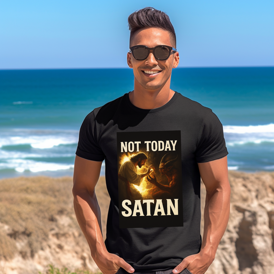 NOT TODAY SATAN - Christian T-Shirt