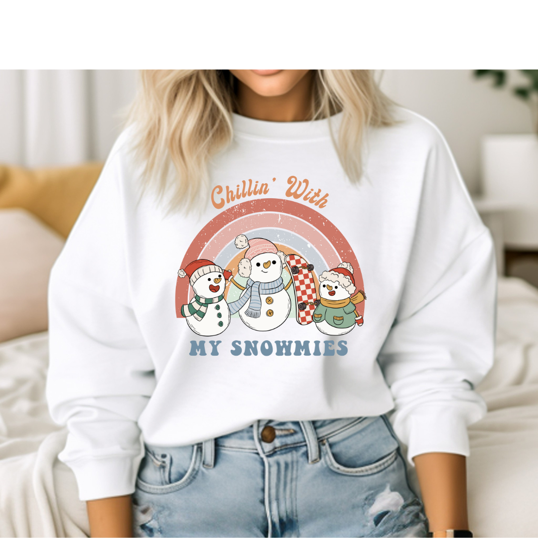 CHILLIN WITH MY SNOWMIES - Christian Unisex Sweater