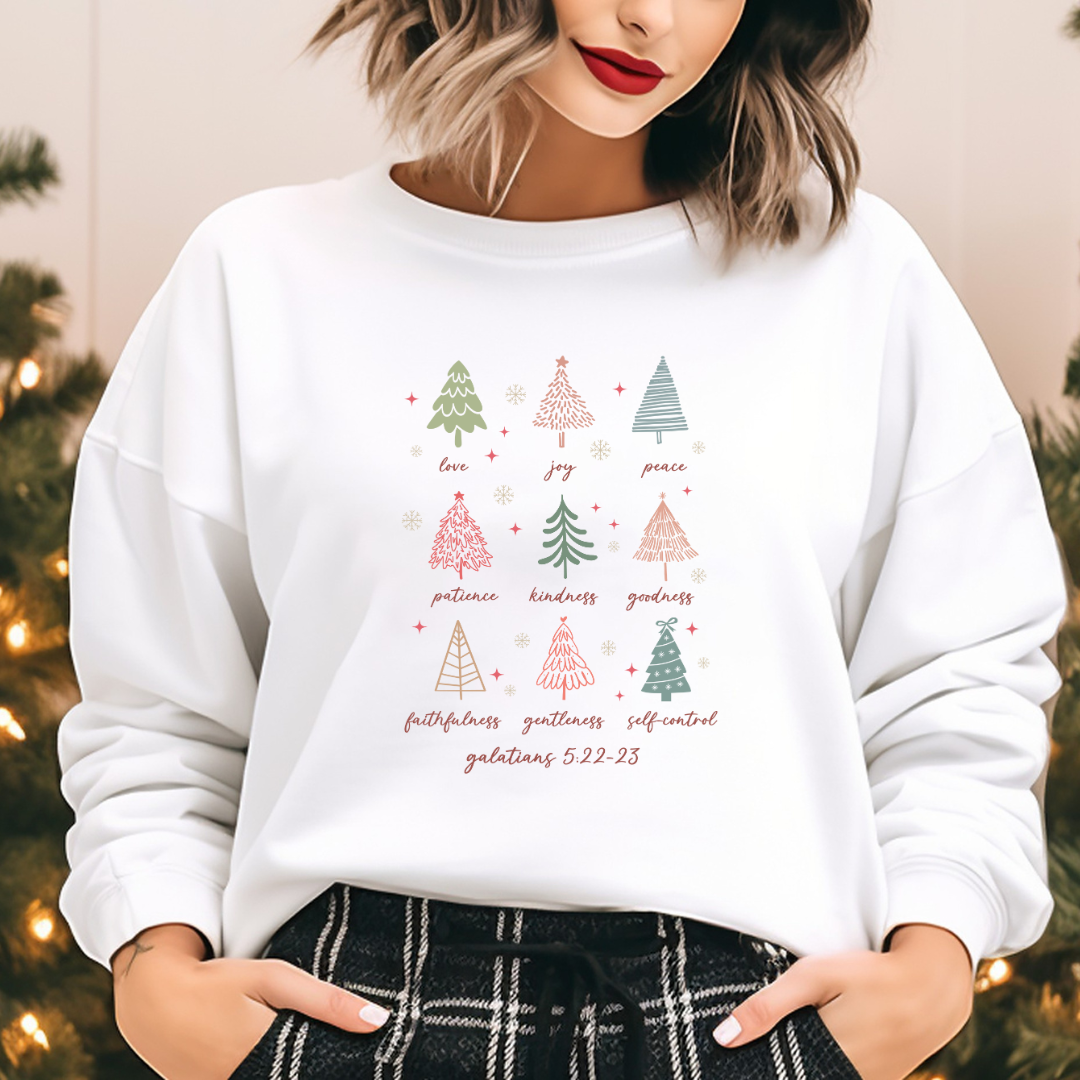 LOVE JOY PEACE, GALATIANS 5:22-23 - Christian Unisex Sweater
