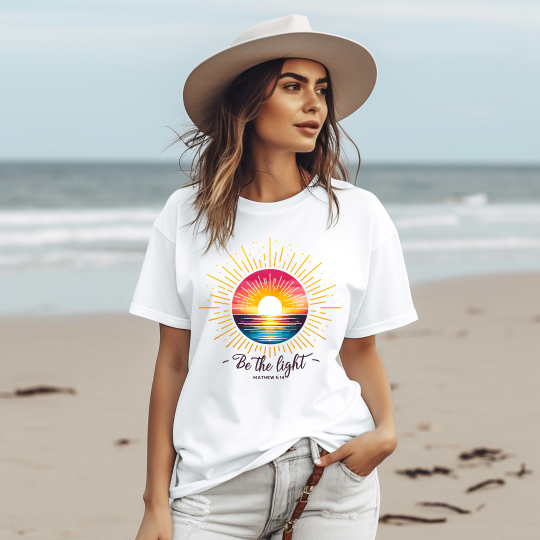 BE THE LIGHT, MATTHEW 5:14 - Faith Shirt