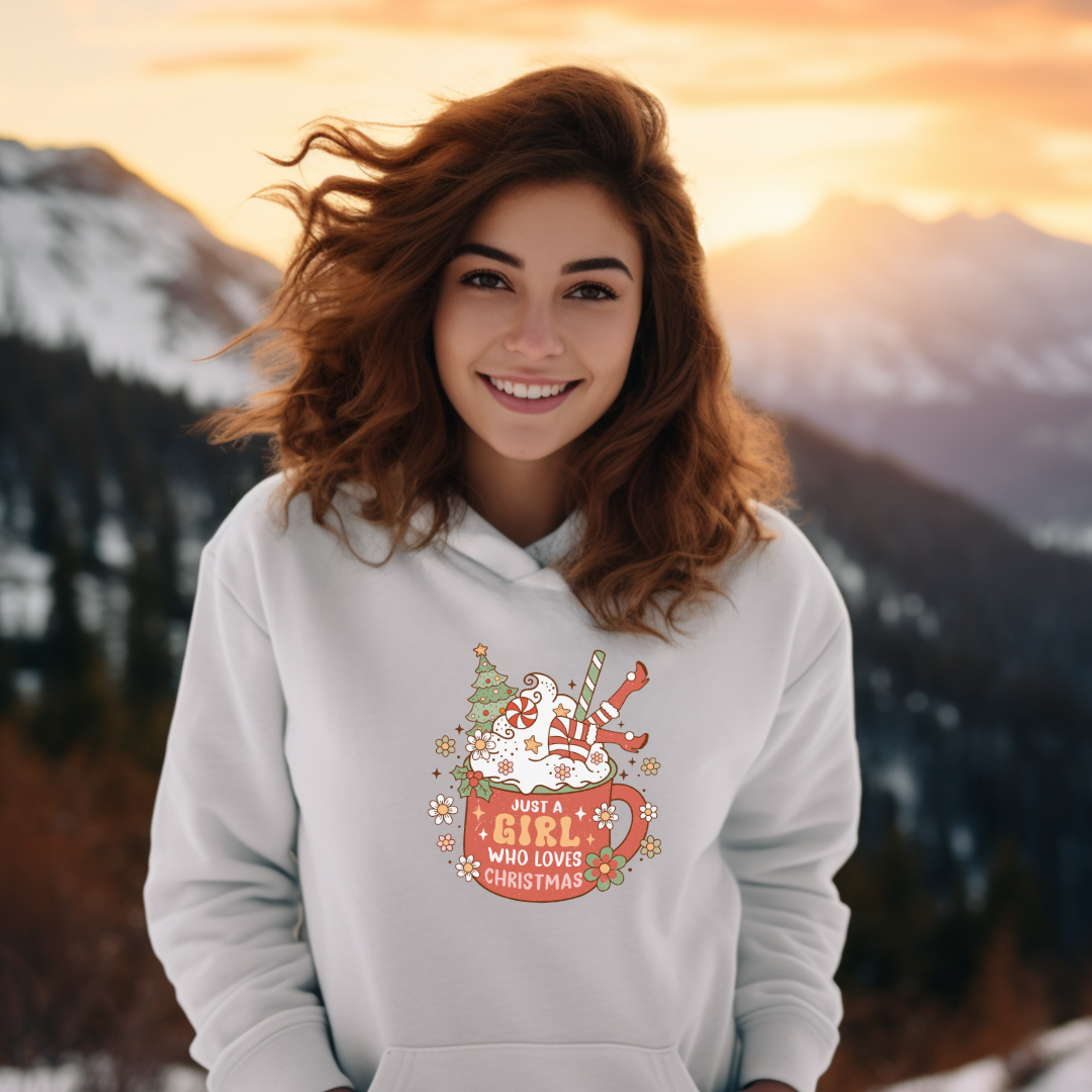 JUST A GIRL WHO LOVES CHRISTMAS - Christian Unisex Hoodie