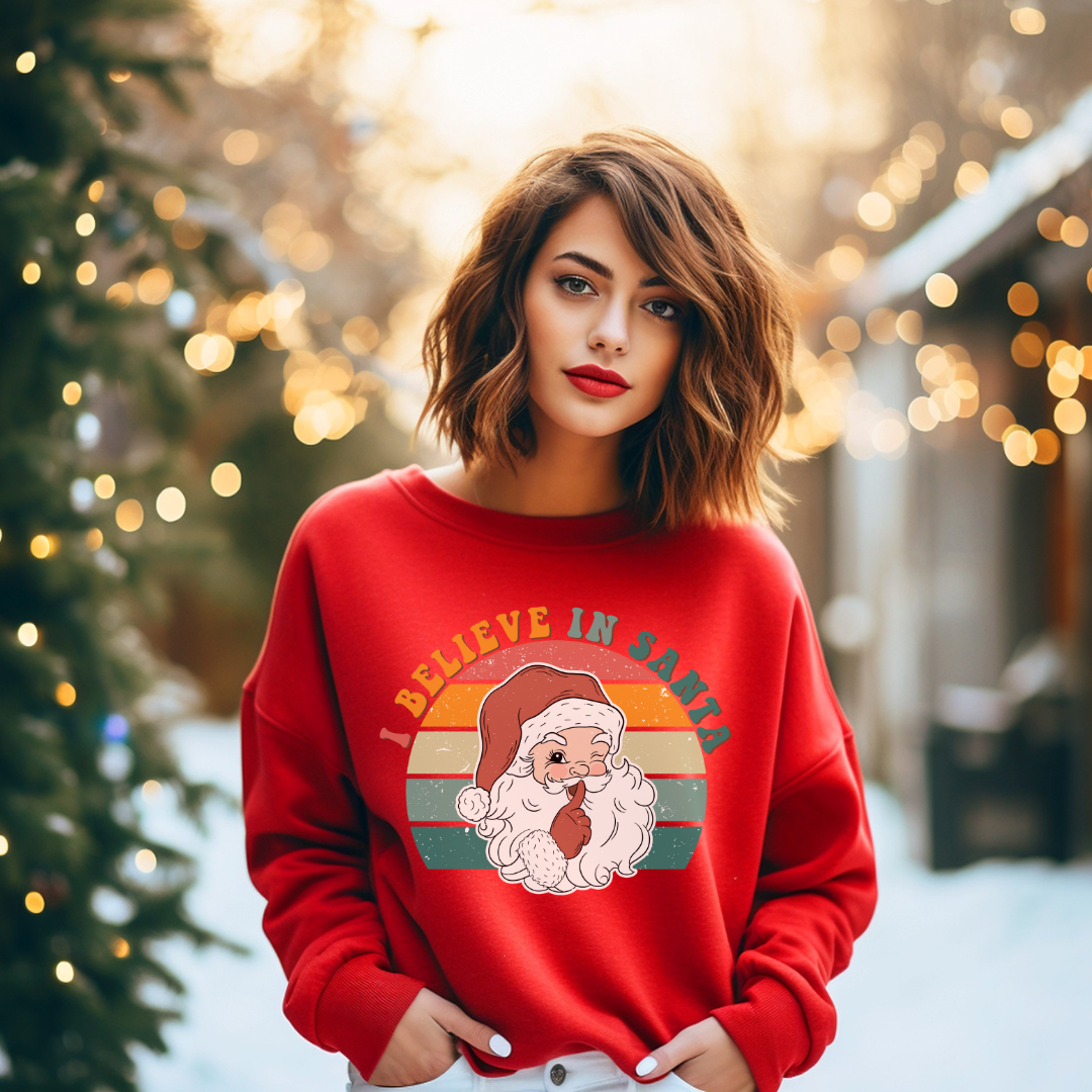 I BELIEVE IN SANTA - Christian Unisex Sweater