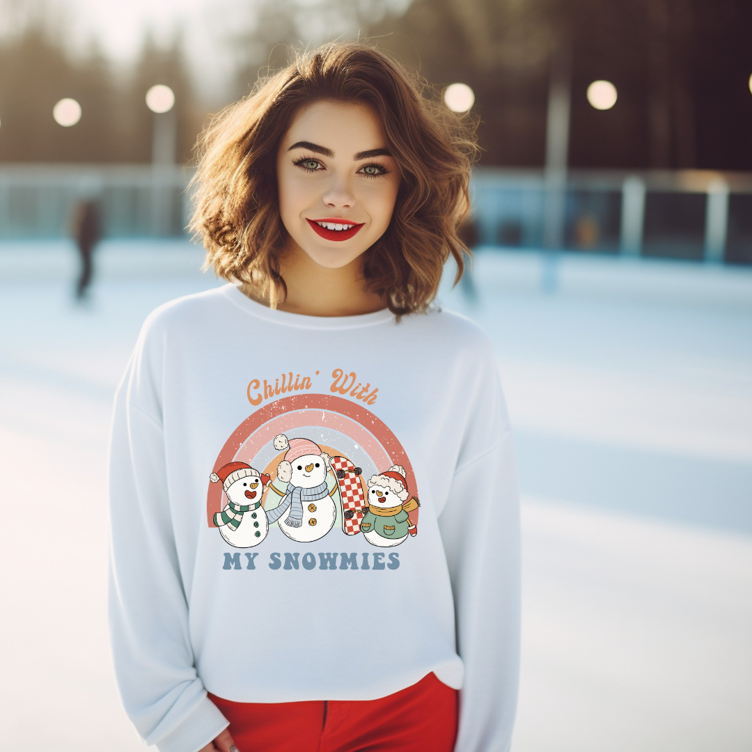 CHILLIN WITH MY SNOWMIES - Christian Unisex Sweater