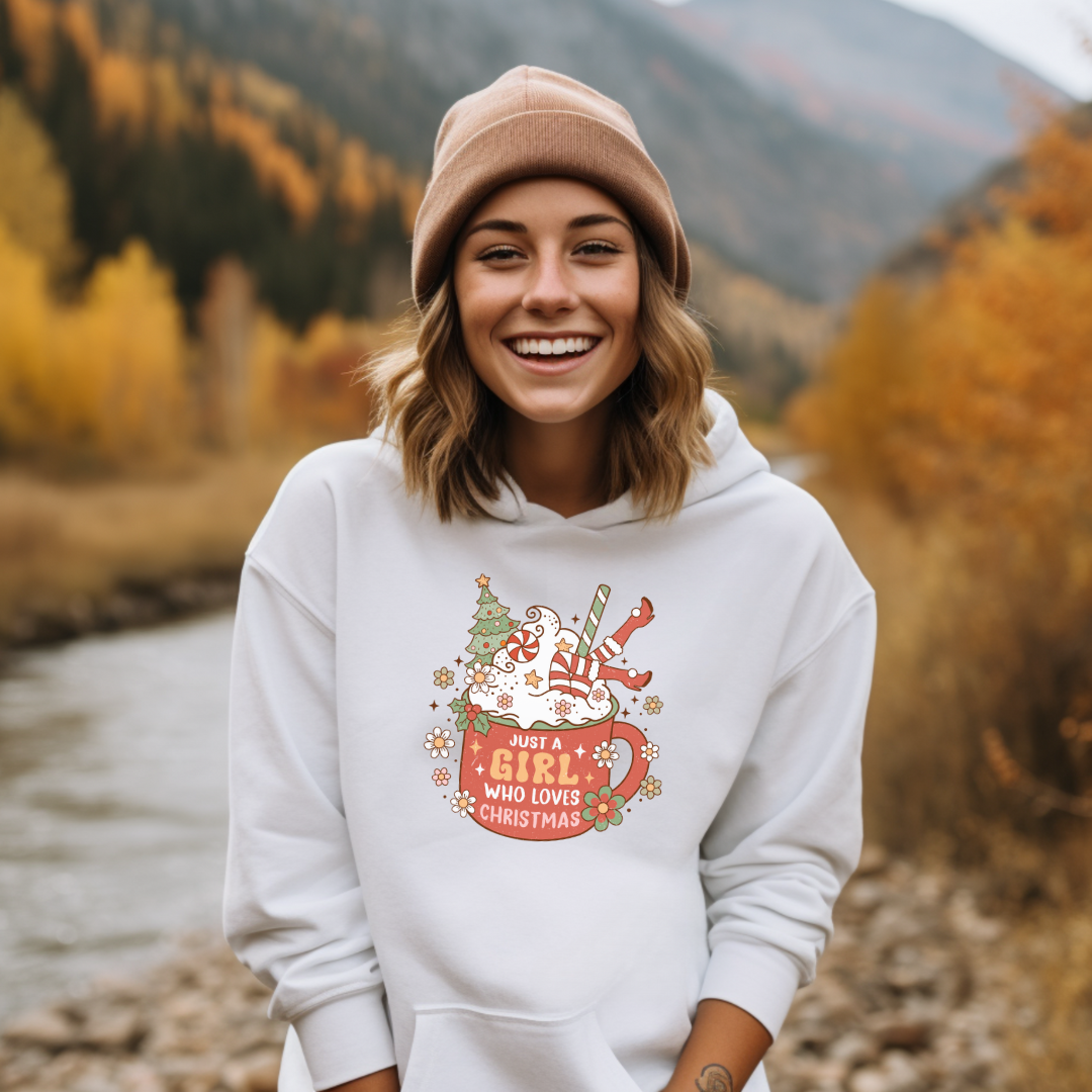 JUST A GIRL WHO LOVES CHRISTMAS - Christian Unisex Hoodie