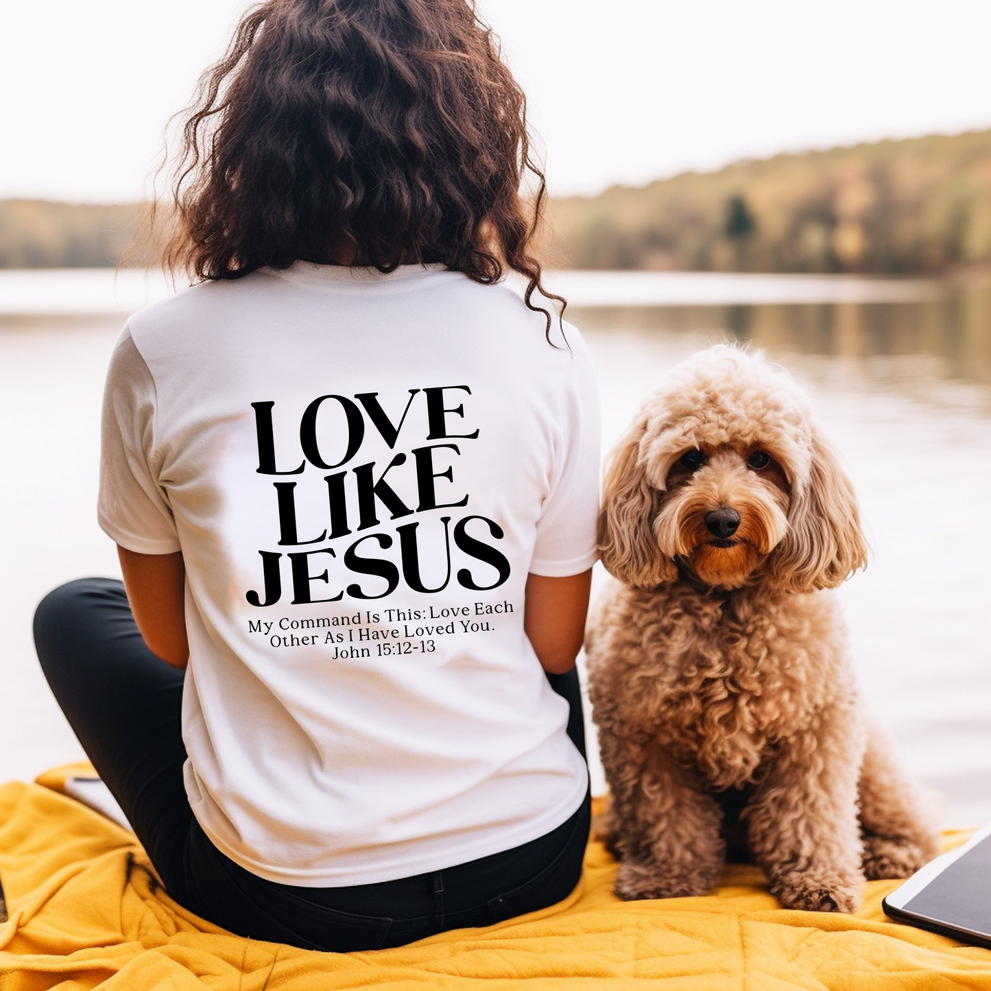 LOVE LIKE JESUS, JOHN 15:12-13 - Christian Unisex T-shirt
