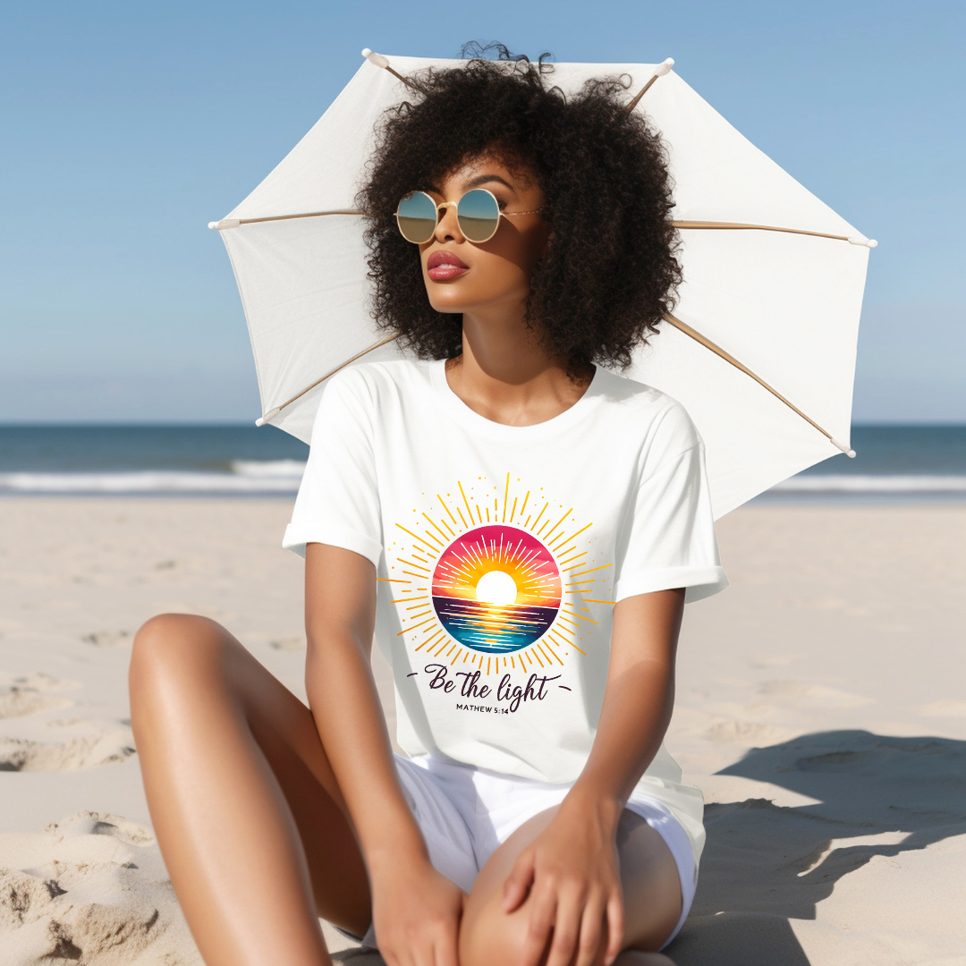 BE THE LIGHT, MATTHEW 5:14 - Faith Shirt