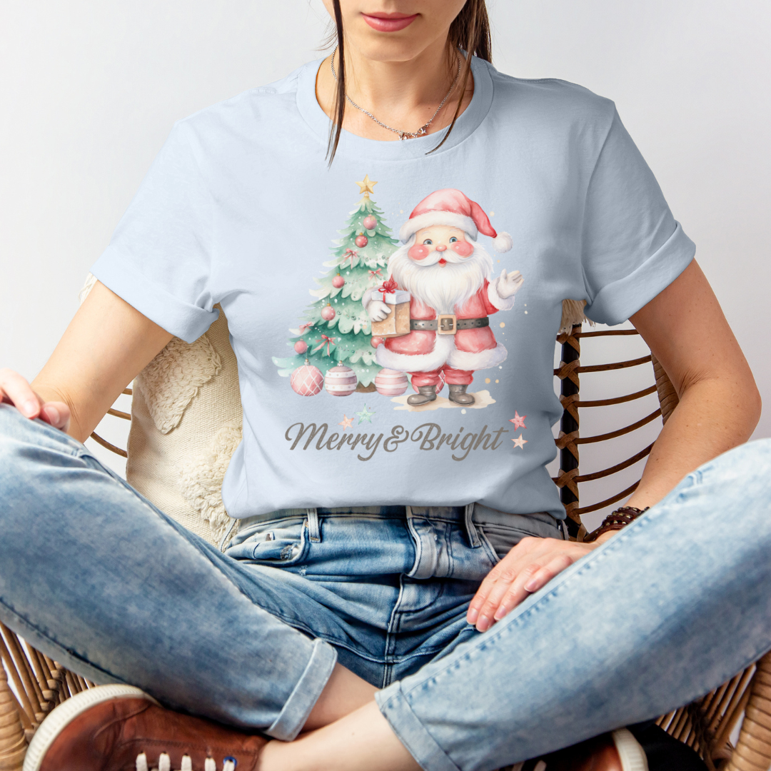 MERRY AND BRIGHT - Christian Unisex T-shirt