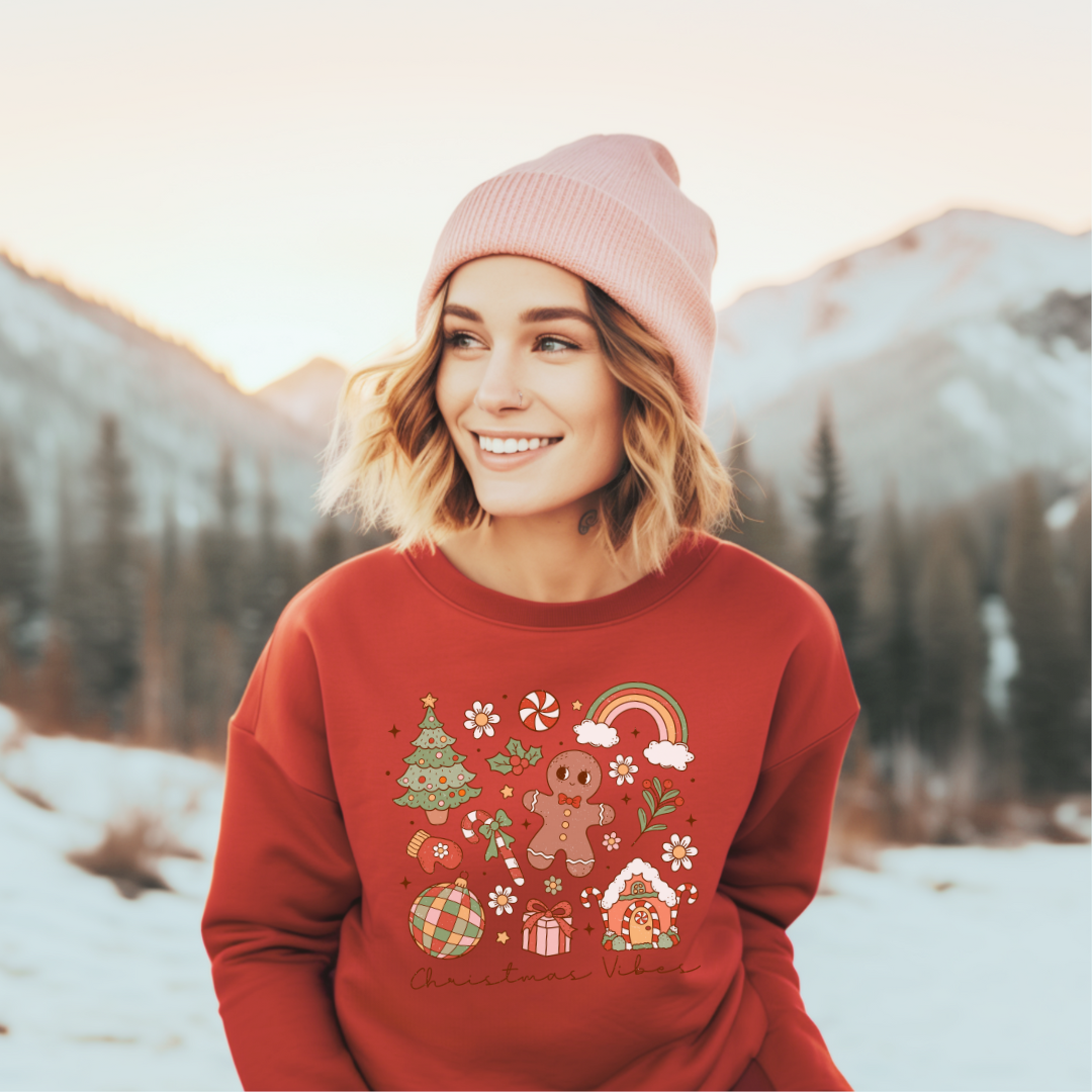 CHRISTMAS VIBES- Christian Unisex Sweater