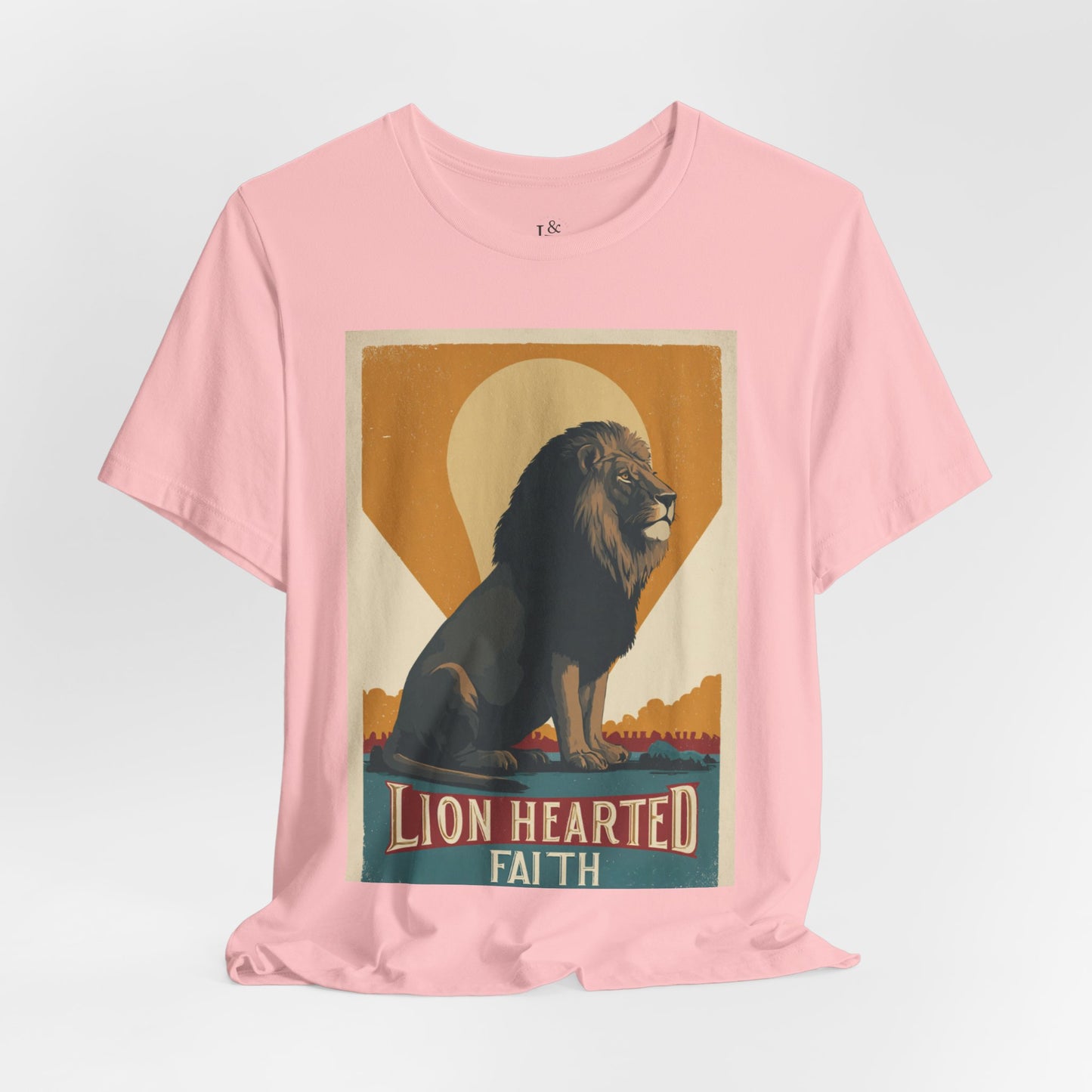 LION HEARTED FAITH- Christian Unisex T-Shirts