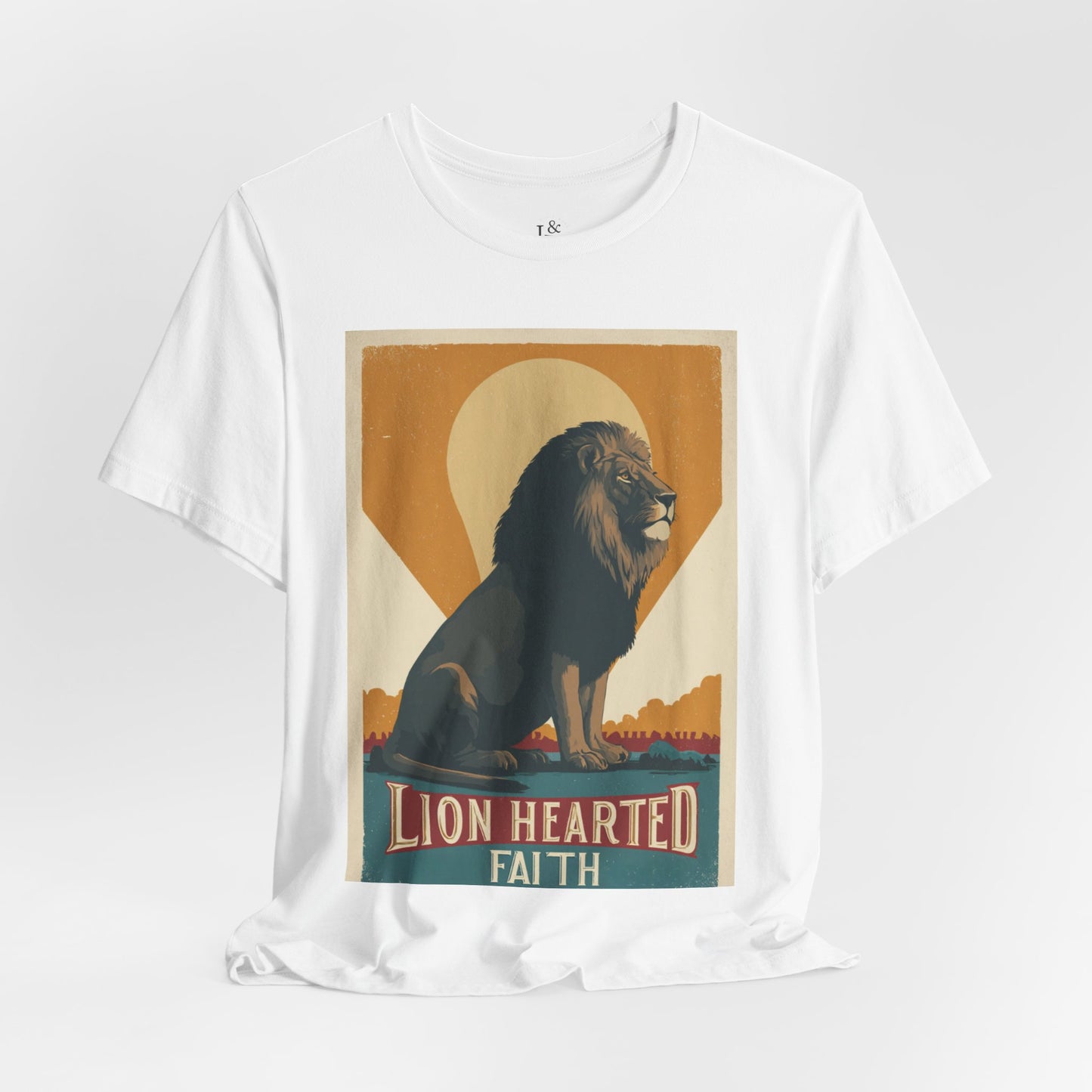 LION HEARTED FAITH- Christian Unisex T-Shirts