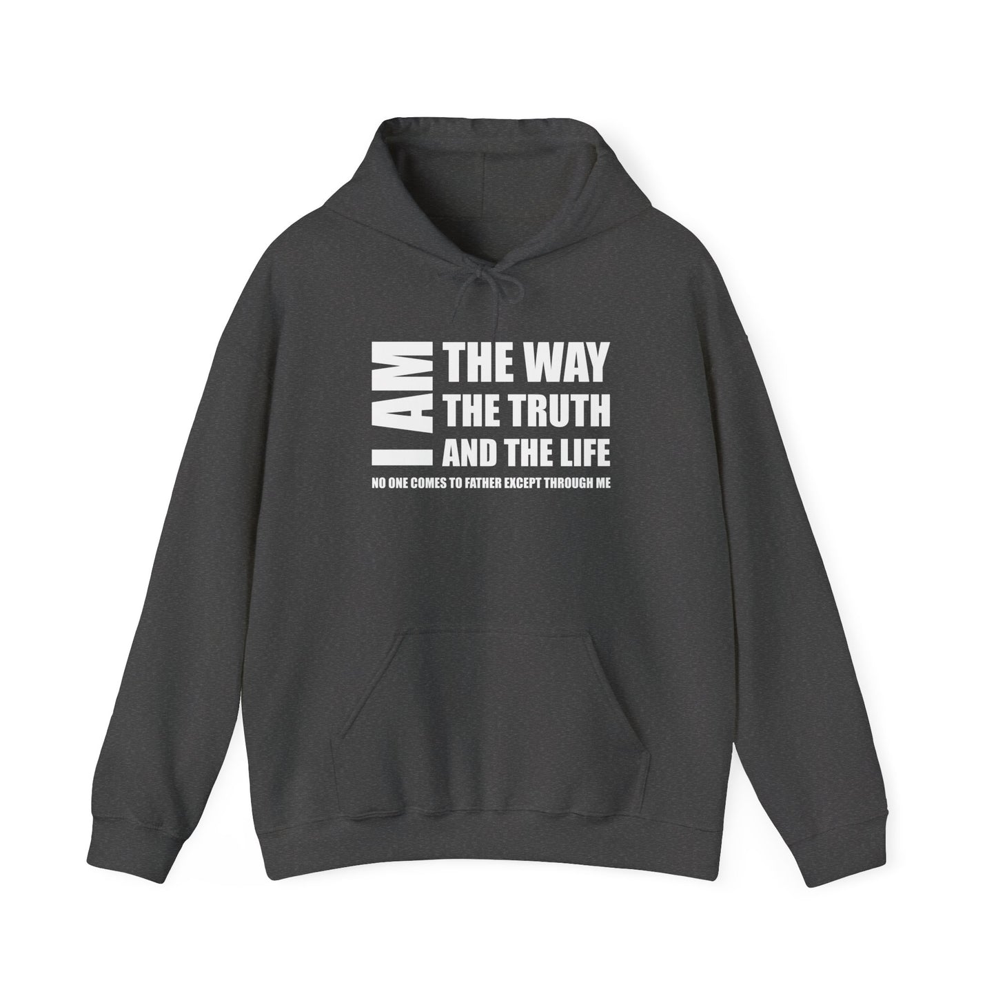 I AM THE WAY THE TRUTH AND THE LIFE NO ONE COMES TO FATHER EXCEPT THROUGH ME  - Faith Cozy Hoodie