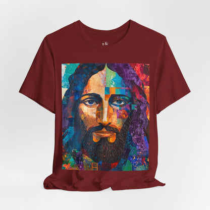 PORTRAIT OF JESUS ABSTRACT- Christian Unisex T-shirt
