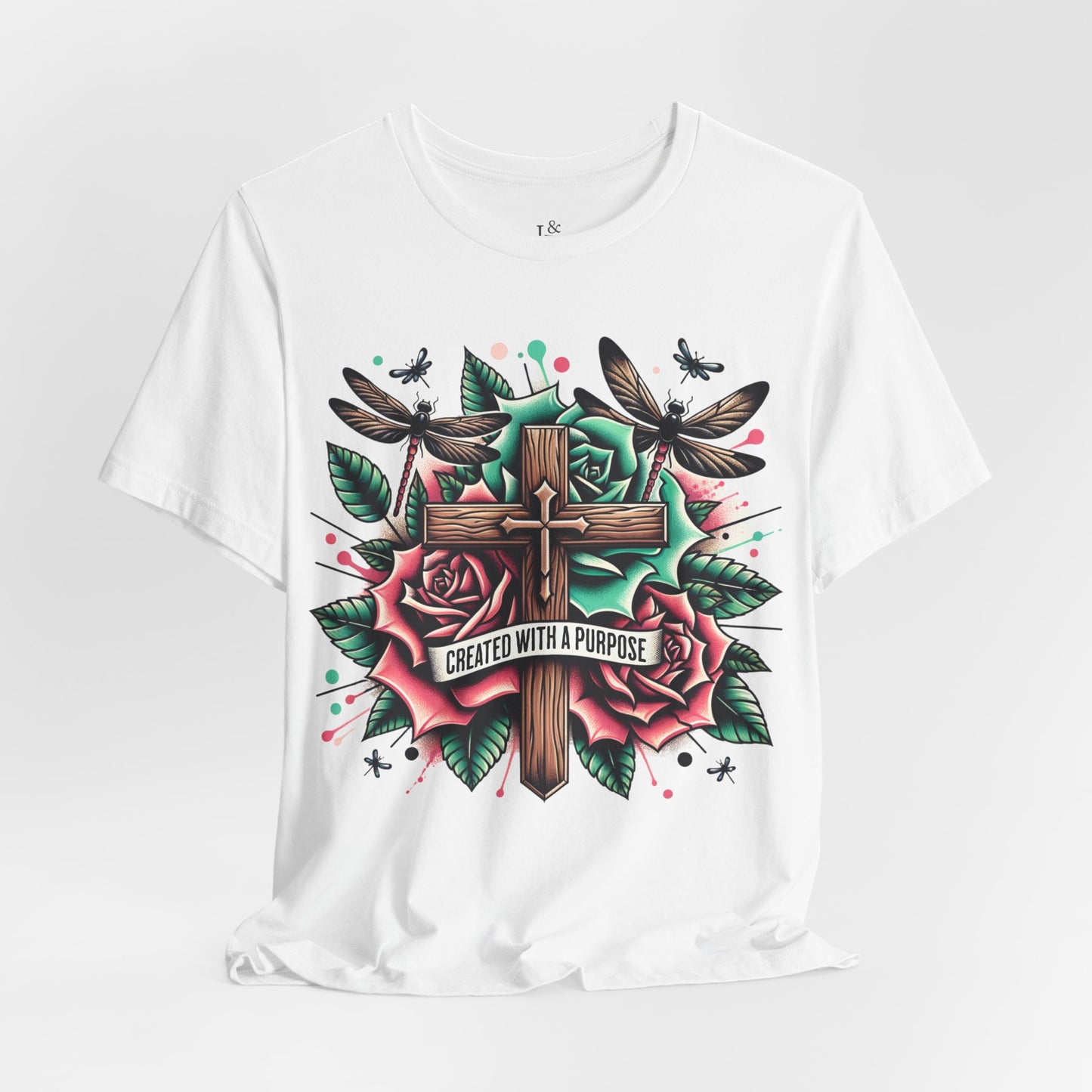 CREATED WITH A PURPOSE - Christian Unisex T-Shirt