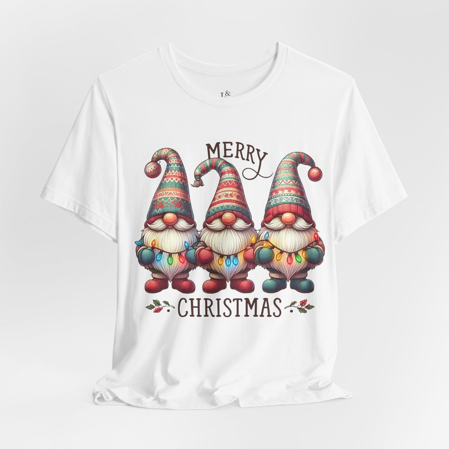 MERRY CHRISTMAS GNOMES- Christian Unisex T-shirt