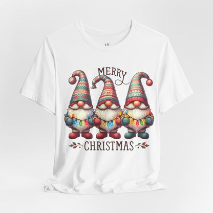MERRY CHRISTMAS GNOMES- Christian Unisex T-shirt