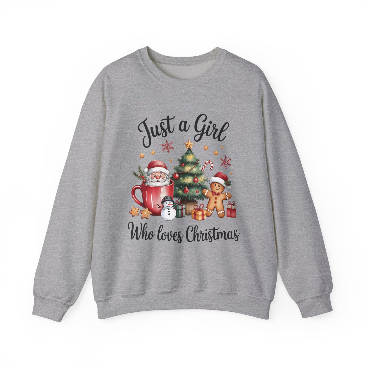 JUSTA GIRLS WHO LOVES CHRISTMAS - Christian Unisex Sweater