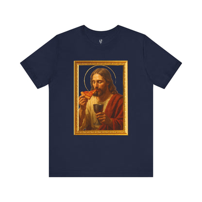 PIZZA AND WINE JESUS- Faith T-Shirt