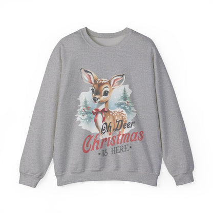 OH DEER CHRISTMAS IS HERE - Christian Unisex Sweater
