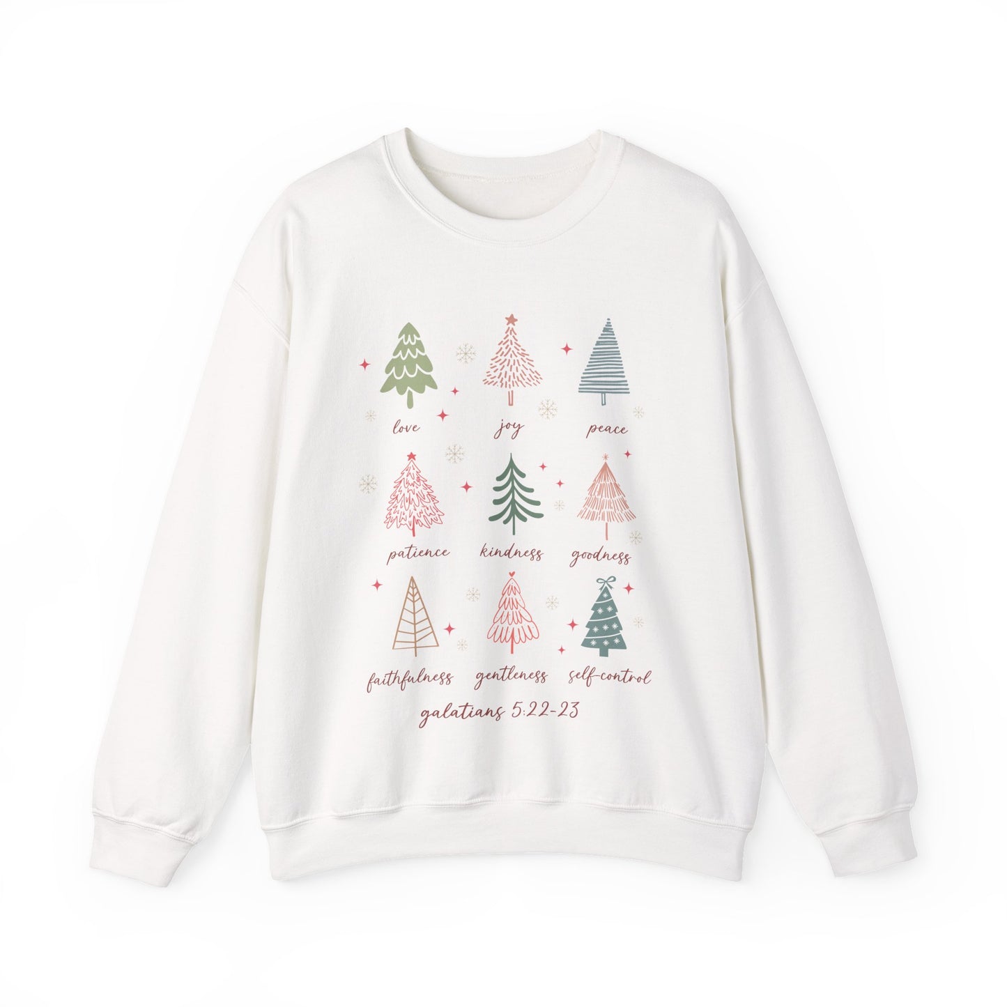 LOVE JOY PEACE, GALATIANS 5:22-23 - Christian Unisex Sweater