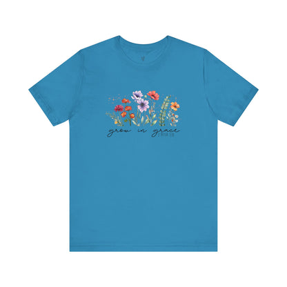 GROW WITH GRACE, 2PETER 3:18 - Faith Shirt