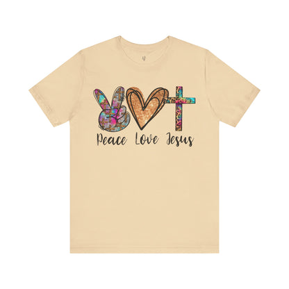 PEACE, LOVE, JESUS - Faith Shirt