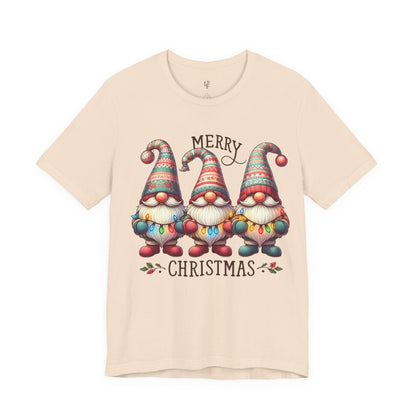 MERRY CHRISTMAS GNOMES- Christian Unisex T-shirt