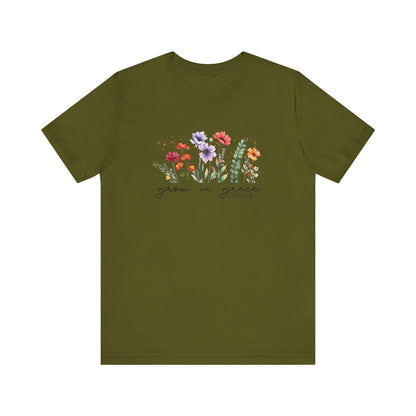 GROW WITH GRACE, 2PETER 3:18 - Faith Shirt
