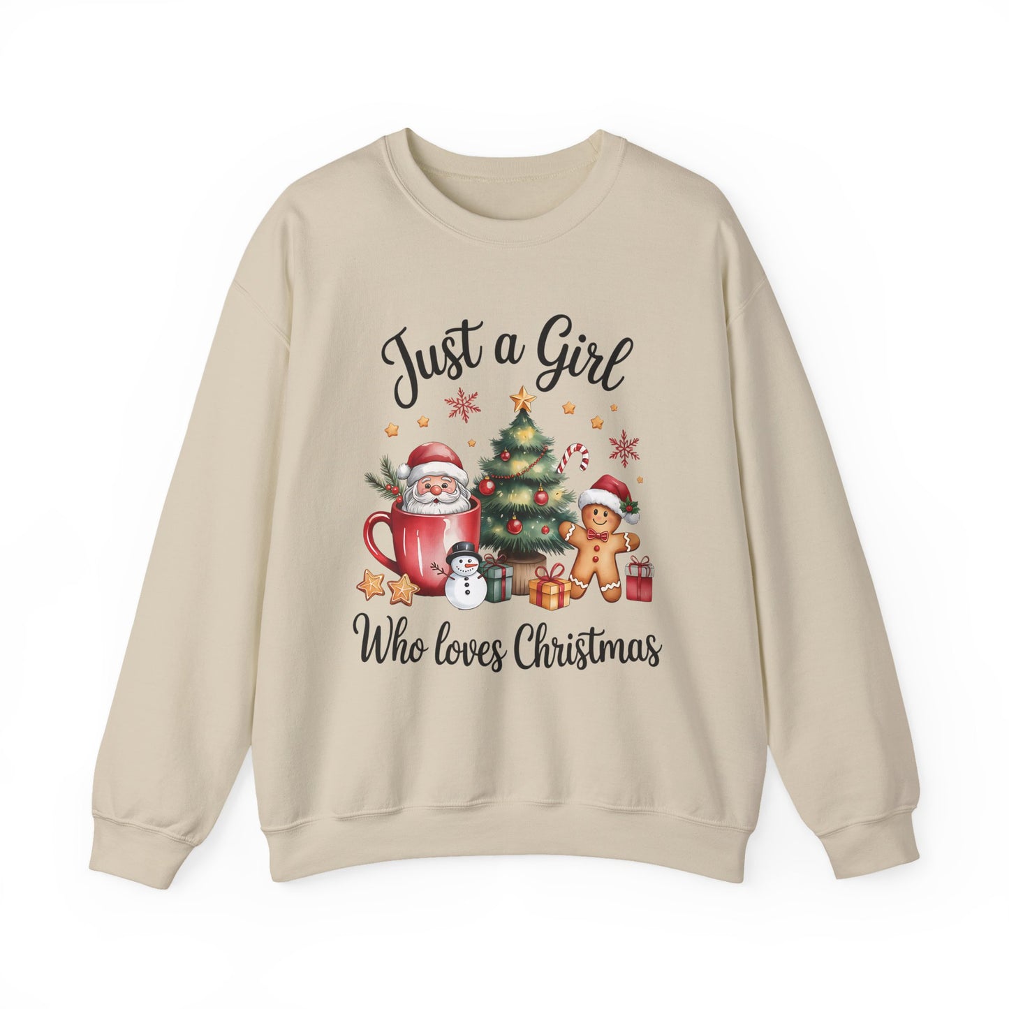JUSTA GIRLS WHO LOVES CHRISTMAS - Christian Unisex Sweater