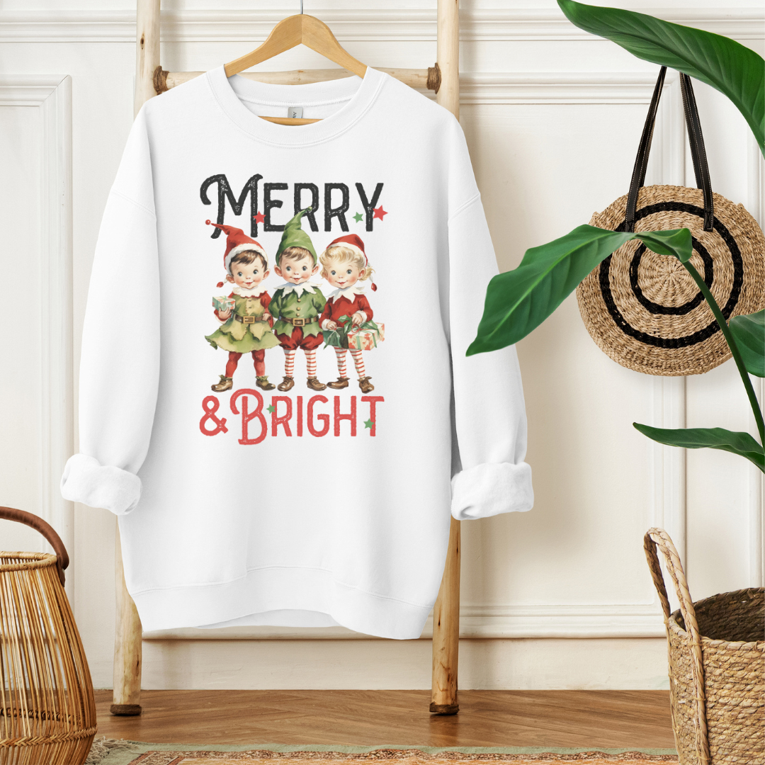 MERRY AND BRIGHT - Christian Unisex Sweater