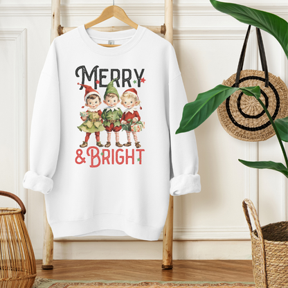 MERRY AND BRIGHT - Christian Unisex Sweater