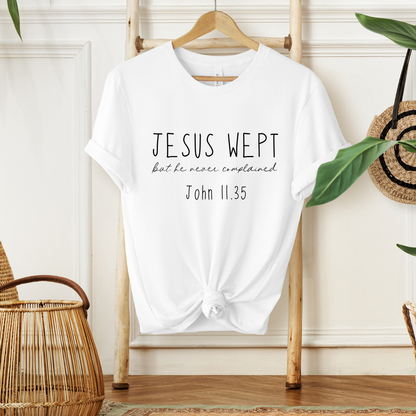 JESUS WEPT, JOHN 11:35 - Christian Unisex T-shirt