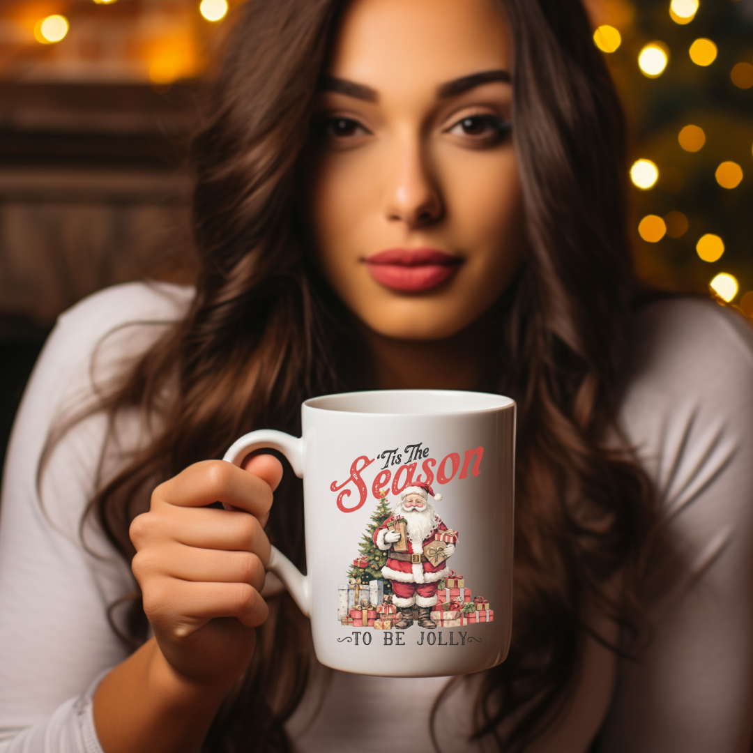 TIS THE SEASON TO BE JOLLY - Christmas Mug