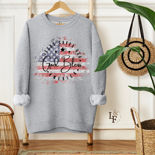 GOD BLESS AMERICA - Faith Sweatshirt
