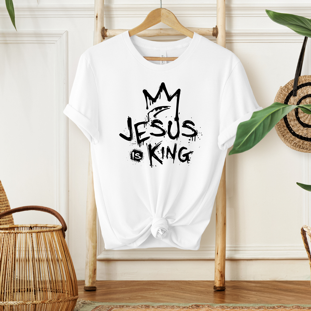 JESUS IS KING - Christian Unisex T-shirt