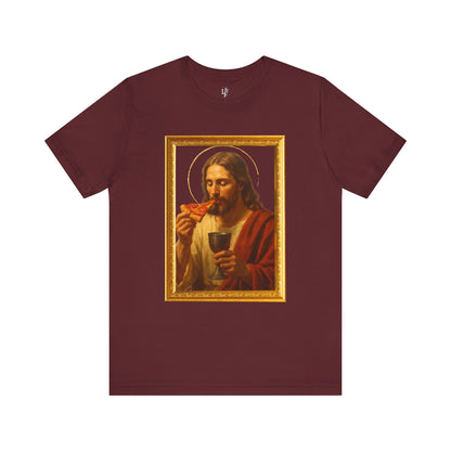 PIZZA AND WINE JESUS- Faith T-Shirt