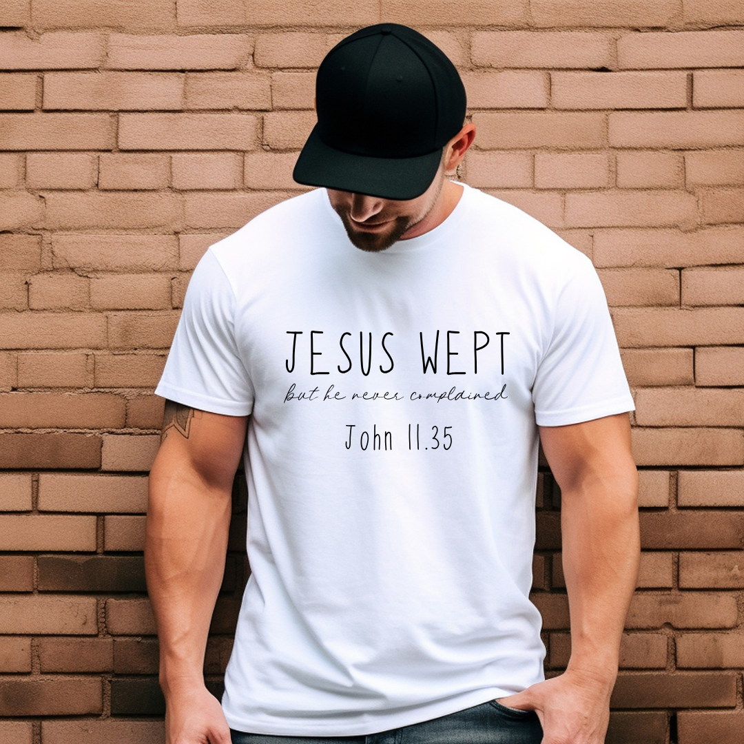 JESUS WEPT, JOHN 11:35 - Christian Unisex T-shirt