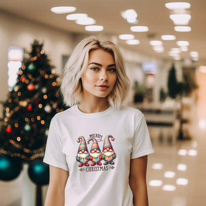 MERRY CHRISTMAS GNOMES- Christian Unisex T-shirt