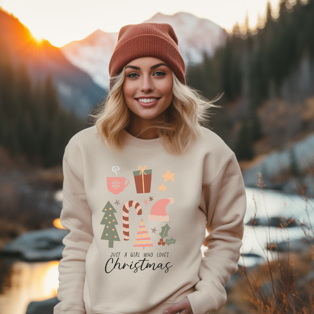JUST A GIRL WHO LOVES CHRISTMAS - Christian Unisex Sweater