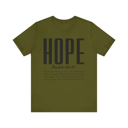 HOPE, ISAIAH 40:31 - Christian Unisex T-shirt