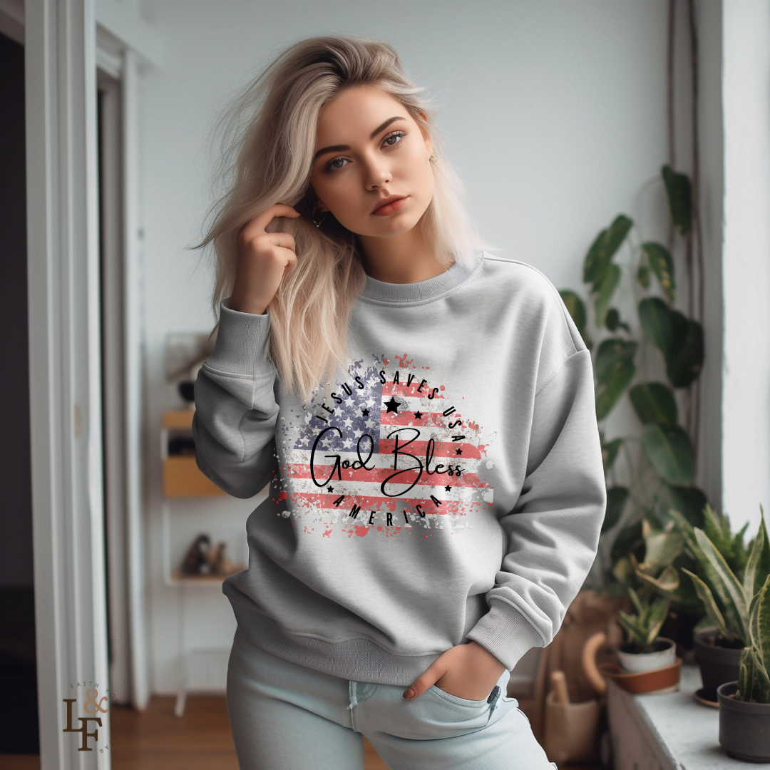 GOD BLESS AMERICA - Faith Sweatshirt