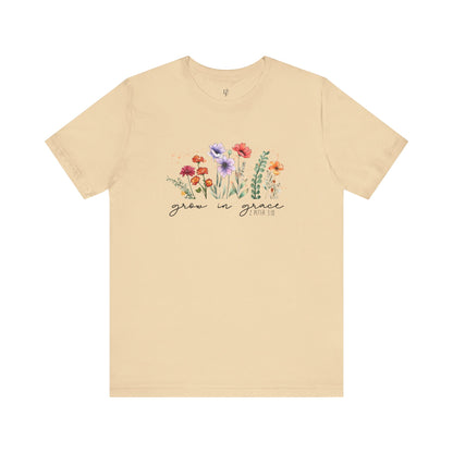 GROW WITH GRACE, 2PETER 3:18 - Faith Shirt